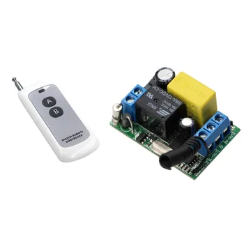 

Wireless Remote Control Light Switch 10A Relay Output Radio 220V 1 Channel Receiver Module + 1000M ON OFF Transmitter