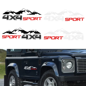 

beler 2Pcs 54x15 cm DIY Graphic Vinyl 4X4 Mountain Car Stickers Body Decor Decal Waterproof For Off Road Truck SUV Pickup