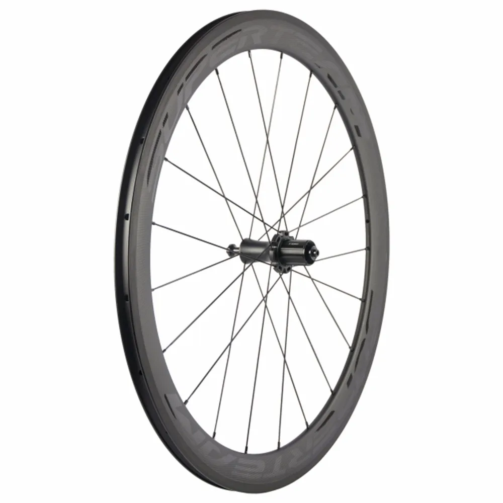 Flash Deal SUPERTEAM Carbon Wheelset 700C Clincher Wheels 50mm Road Bicycle Wheelset Tubular 23mm with Powerway R7 Hub Fast shipping 6