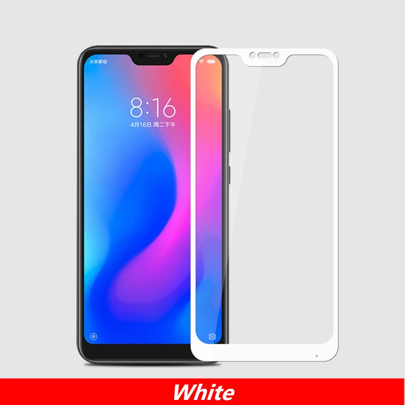 2pcs Mi A2 Lite Glass Tempered Glas For xiaomi mi a2 lite protective Glass on Xiomi Mia2 A2lite Mia2lite A 2 Light safety Film - Color: white