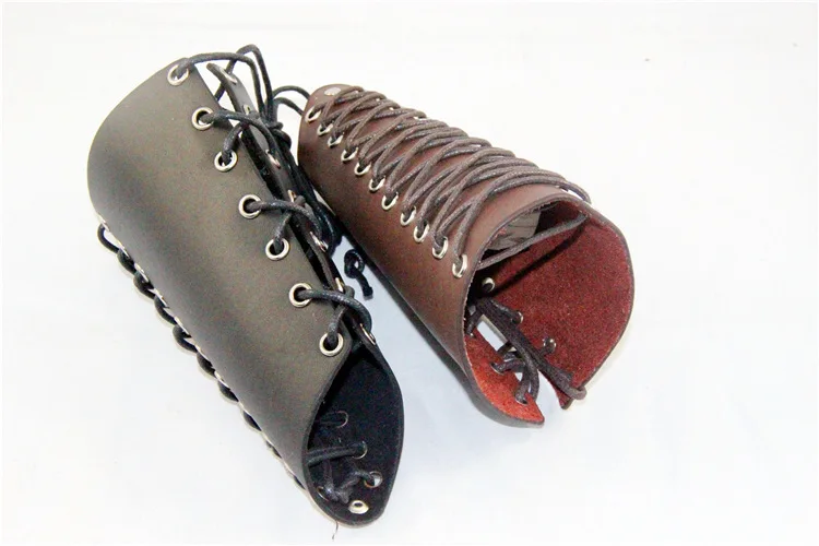 Игра косплей реквизит из натуральной кожи Bracer Arm Armor Warrior стимпанк браслет