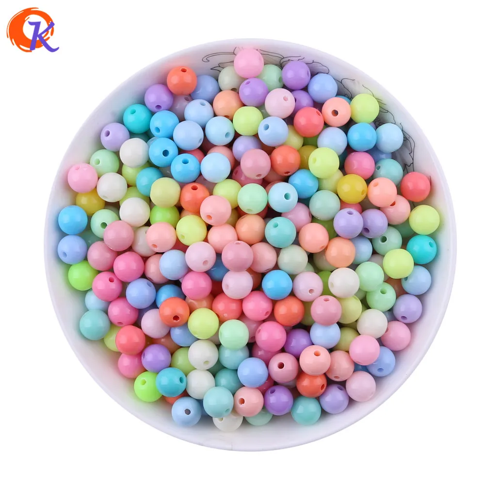 New Color Mix Lot 8MM 1700Pcs Chunky Solid Beads Pastel Color For