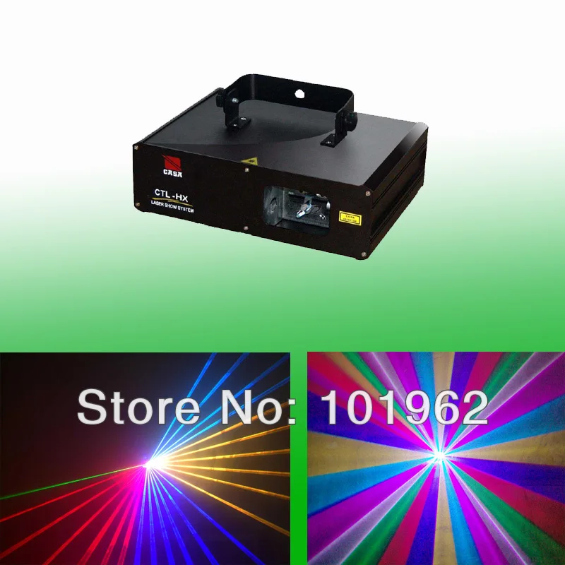 

Hight Quality 1000mW RGB Full Color DMX dj disco laser lighting system Stage Light