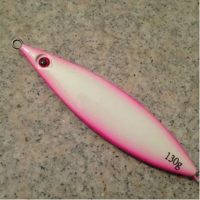 Lurekiller светящаяся железная приманка медленная железная приманка 60 г 80 г 100 г 200 г приманка для морской рыбалки - Цвет: 60g Luminous pink