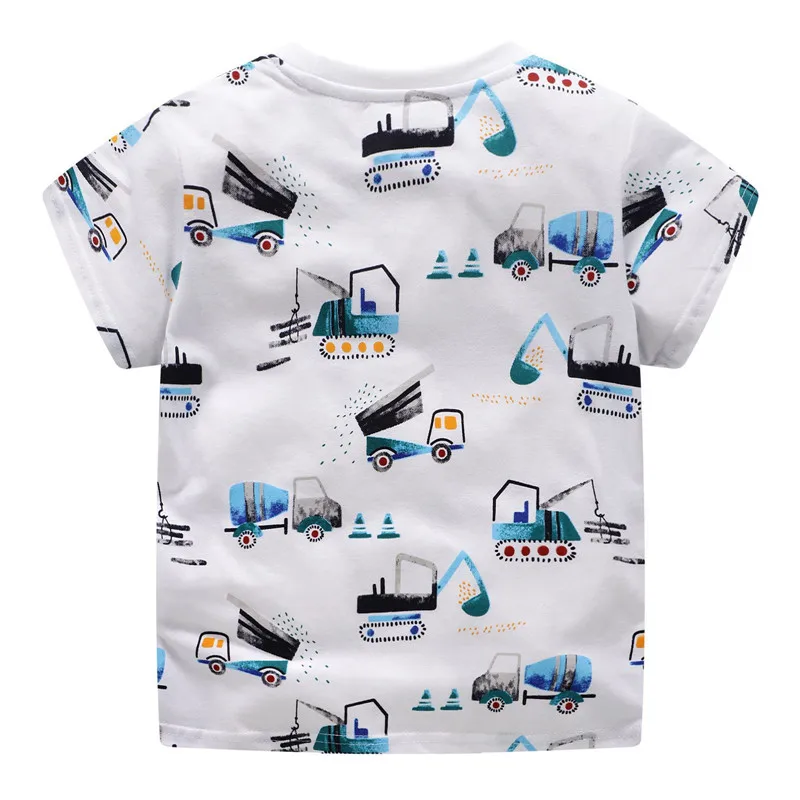 Jumping meter/ футболки для мальчиков; хлопковая одежда для малышей; футболки с самолетами; Модные Качественные Детские футболки в полоску; летние топы