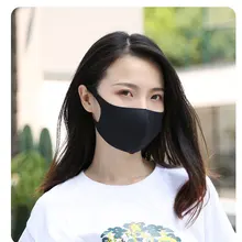 Маска для рта, ледяной шелк, хлопок, противопылевая маска, солнцезащитная, против приливов, моющаяся, четыре сезона KN90