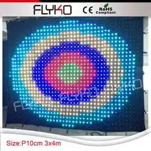 P100MM 3X4M дизайн удивительные чистые ХХХ изображения led видео занавес