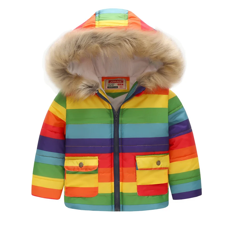 New 2018 Winter Boys Coat Cotton Girls Jacket Toddler Baby Kids