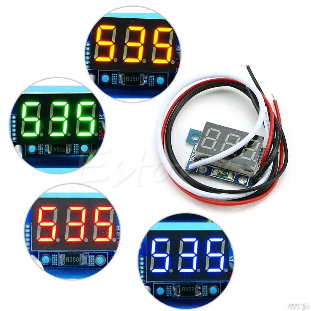 

Mini LED 0-999mA DC 4-30V Digital Panel Ammeter Amp Ampere Meter With Wire Current Meters New