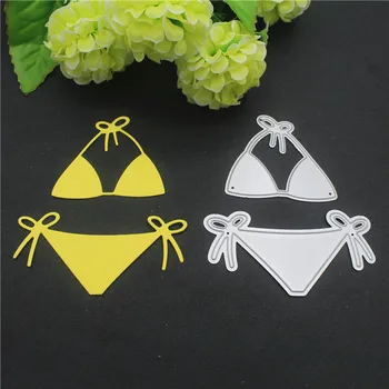 

2019 Bikini Metal Cutting Dies Stencil Scrapbooking Photo Album Decor Embossing Cards Handmade Summer Beach Style Crafts