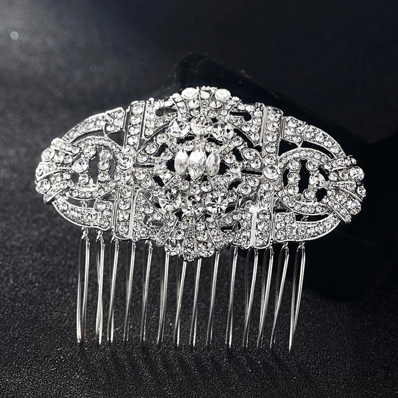 

Blucome New Bridal Jewelry Flower Hair Accessories For Woman Wedding Bridal Combs Bridal Perfect Women's Hair Combs bijuteriras