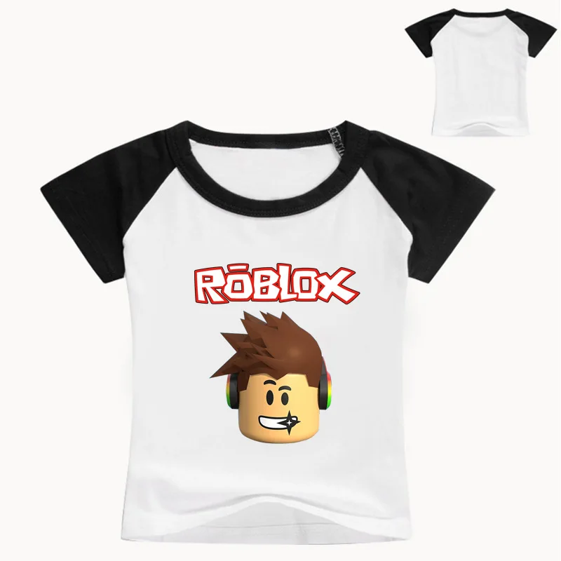 Summer Cotton T Shirts For Children Kids Boys Girls Clothes Roblox
