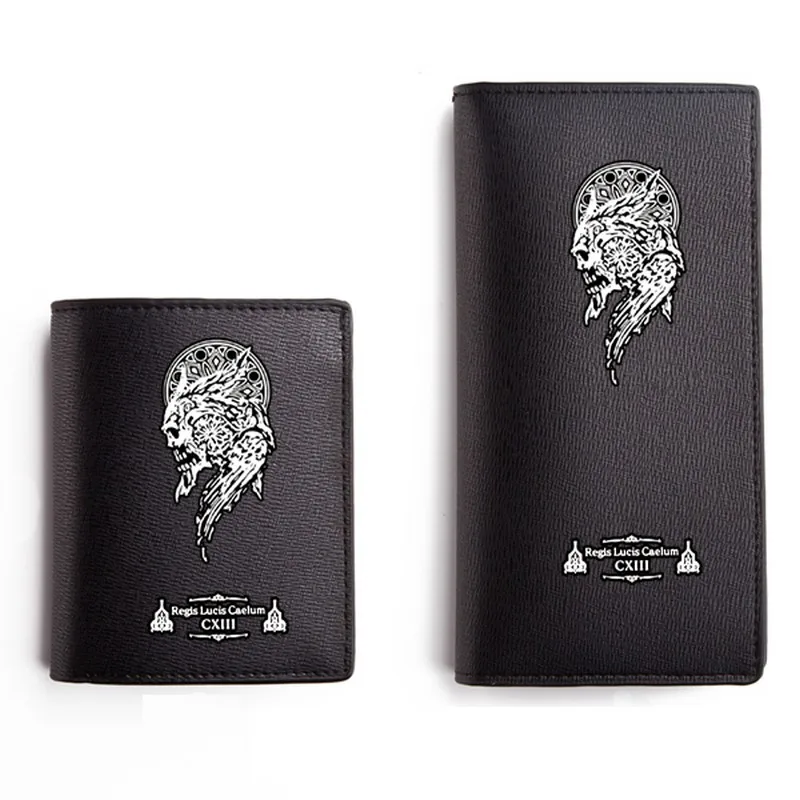 

MeanCat Final Fantasy 13 PU Wallet Sword of Kings Moogle Final Fantasy Short Wallets Long Wallet with Coin Pocket for Teenagers