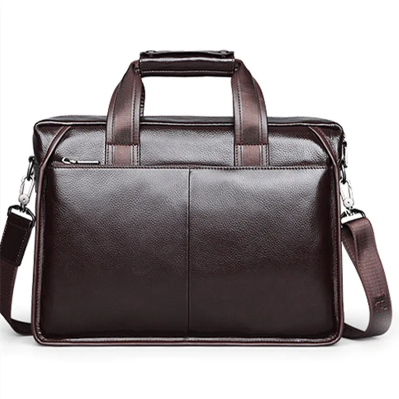 Роскошный натуральная кожа портфель мужской Известный бренд натуральная кожа мягкий настоящий повседневный деловой мужской портфель s сумка