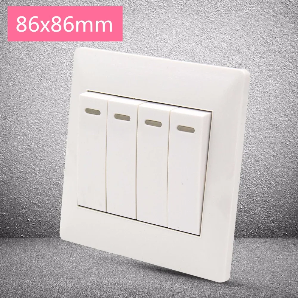 

DS721 4grades White Color 16A/250V 86*86mm Wall Switch Home Decoration Use Free USA Shipping