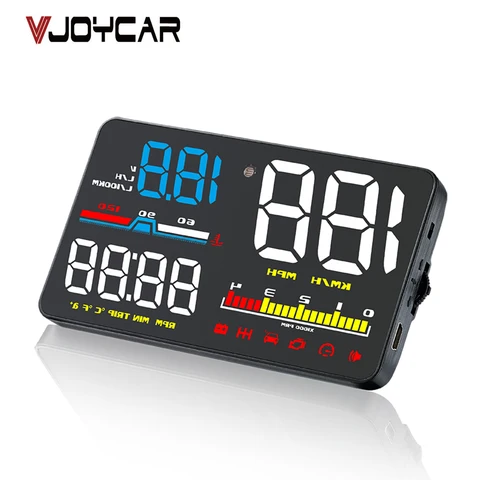 Alarme de Combustível Medidor de Velocidade Obd do Carro 5 Obd2 Cabeça up Display Hud Velocímetro Digital Brisa Projetor Fadiga a8 A1000