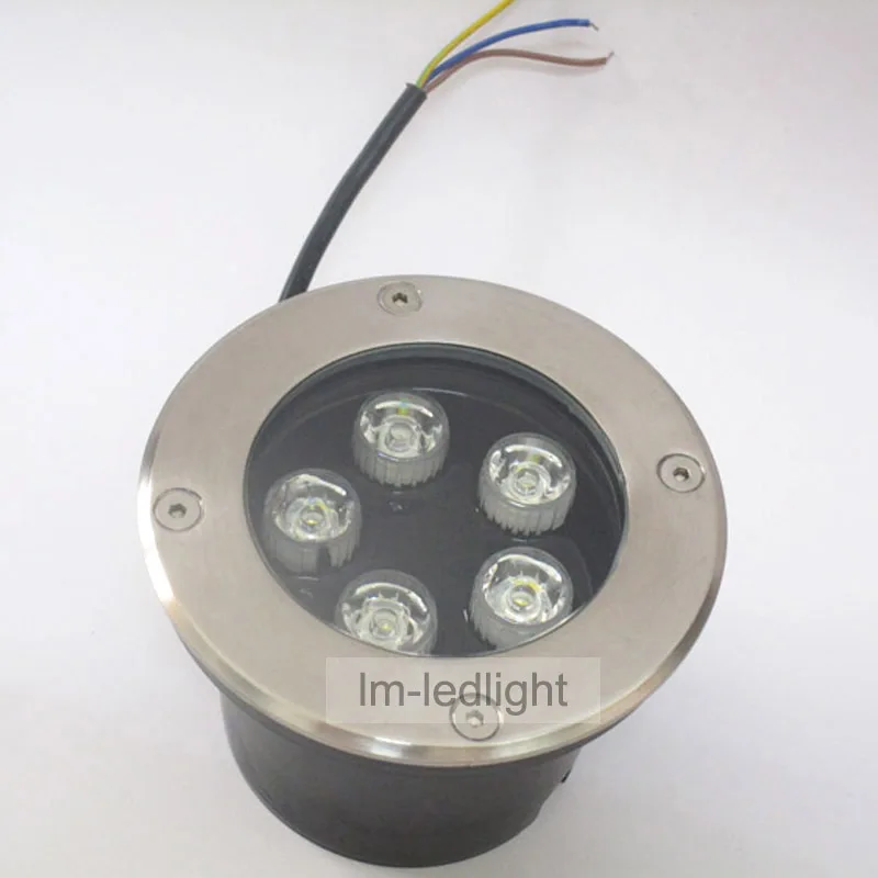 

wholesale stainless floor light 24v 5W dia120mm led lamp stair warm / netural / pure white ip67 recessed lamps free ship 20pcs