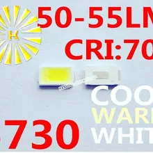 16000 шт. x 5730 белый теплый белый, холодный белый 0,5 Вт 50-55лм ультра яркий SMD светодиодный индикатор