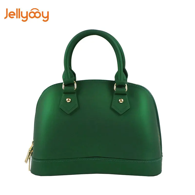

2019 new PVC fashion female package frosted matte shell jelly bag lady one shoulder bag aslant handbag