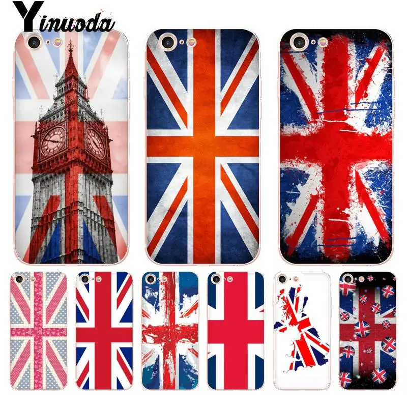 

Yinuoda Union Jack British Flag Coque Shell Phone Case for iPhone 8 7 6 6S Plus X 5 5S SE 5C XS XR Cover 11 11pro 11promax