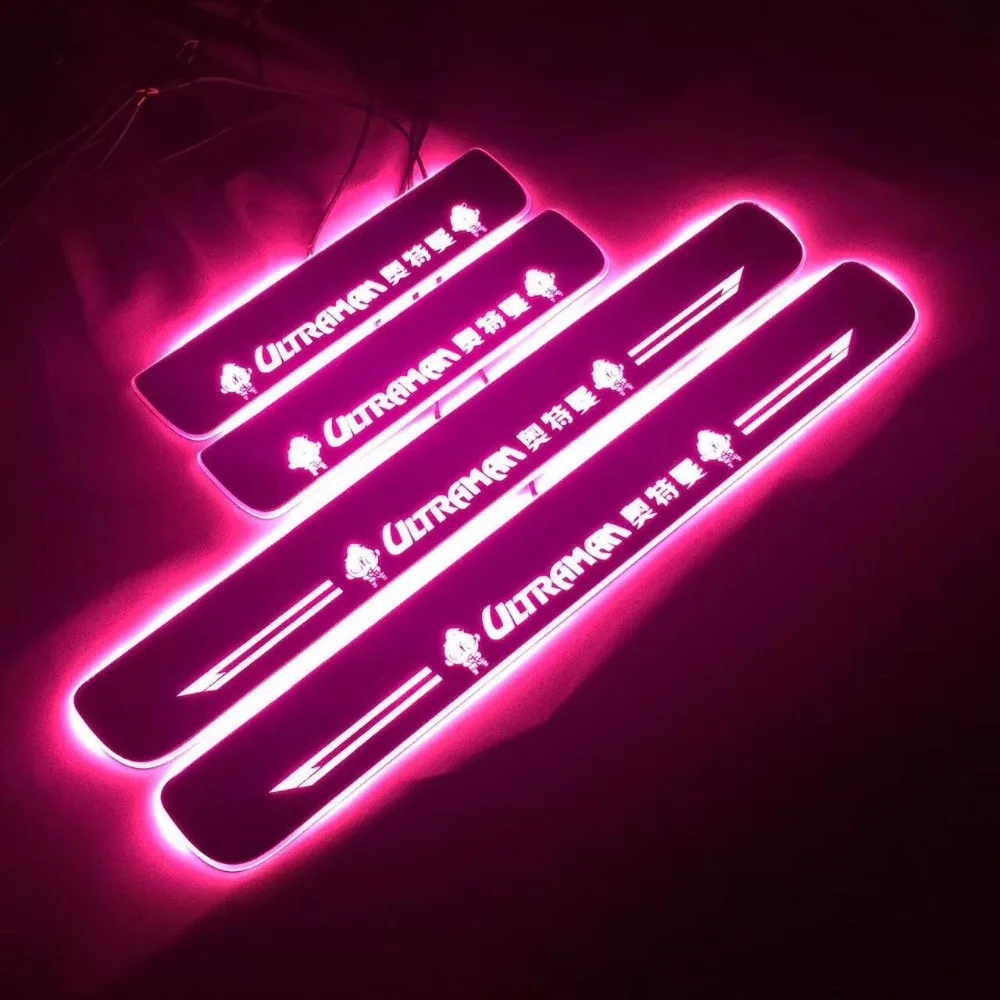 

2X COOL !!! custom LED dynamic Japanese acrylic IIIuminated Door Sill Scuff Plate Trim Threshold Strip for Audi A5 two door