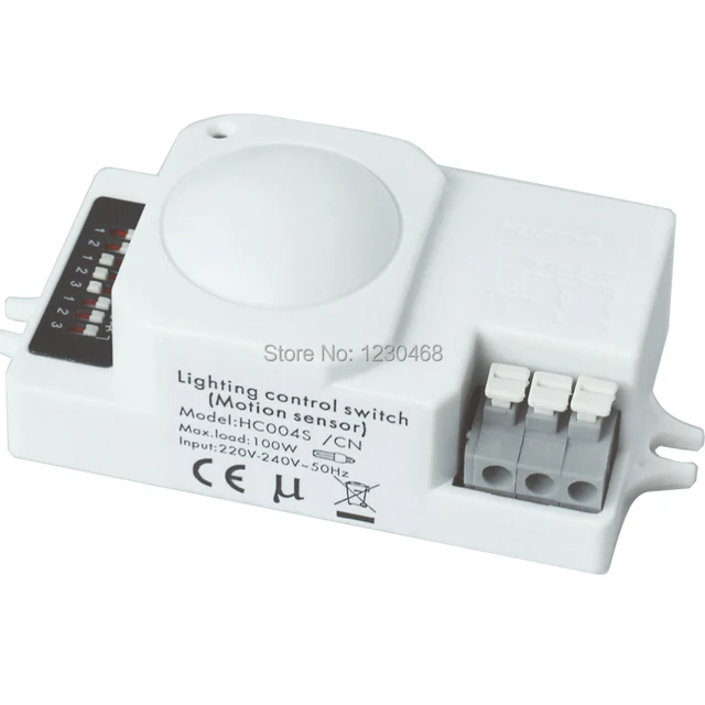 10 pcs lot microwave motion sensor light switch with on off lighting