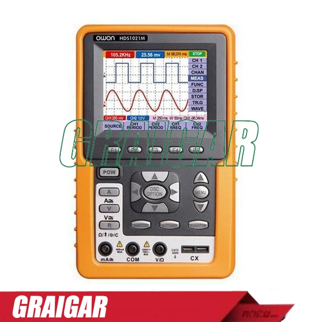 Best Price OWON HDS1021M Digital Storage Oscilloscope DSO 1 Channel 20 MHz Scopemeter 100 MSa/s