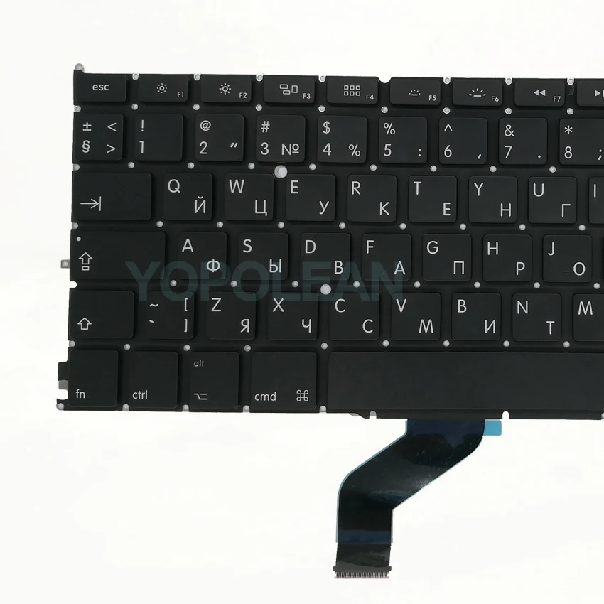 3 шт. новая клавиатура с русской раскладкой для Macbook Pro Retina 13 дюймов A1425 2012 2013