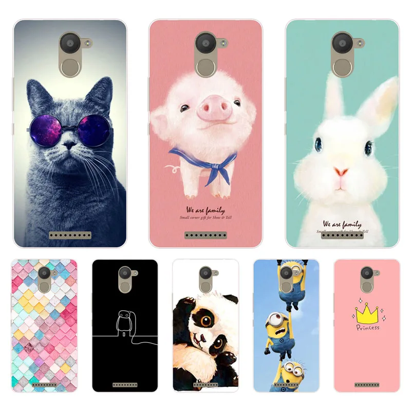 

for BQ Aquaris u plus Case,Silicon Painted animals Painting Soft TPU Back Cover for BQ U plus protect Phone cases shell