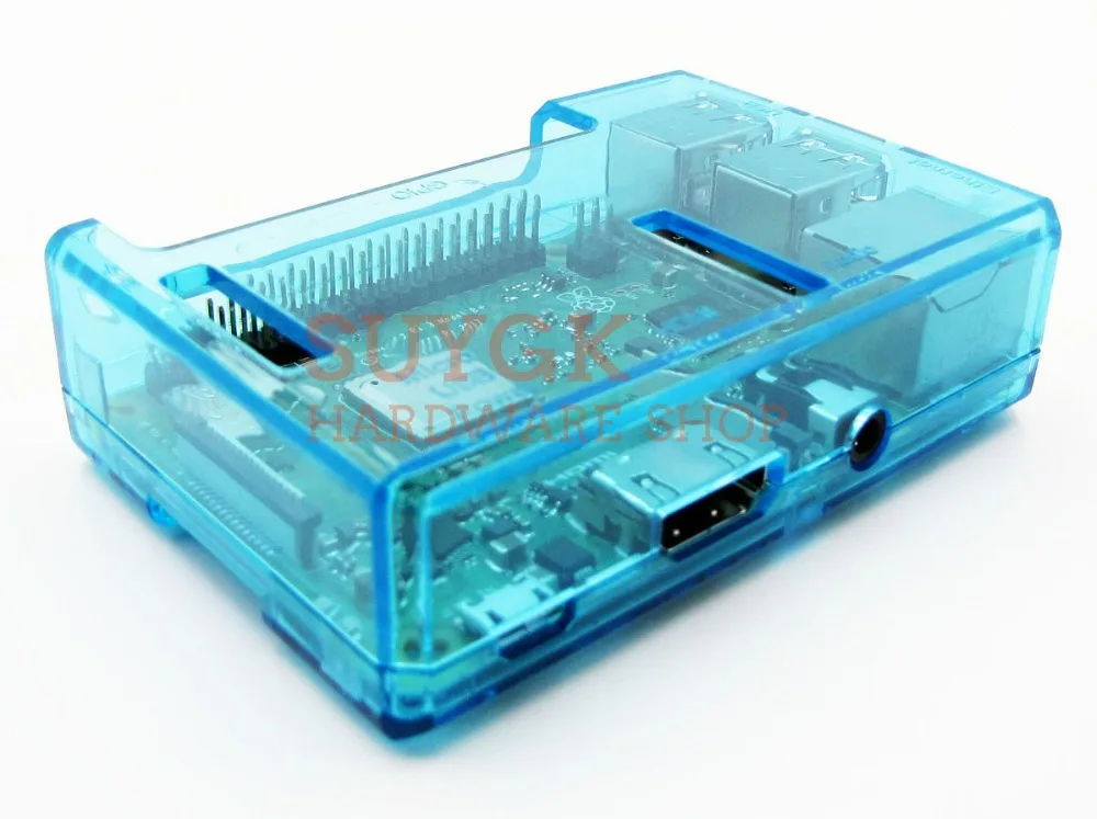 Raspberry PI 3 Model B+ plus прозрачный синий чехол Корпус коробка для Raspberry PI 2, PI3 Модель B, PI 3B