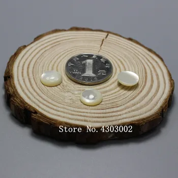

100pcs/lot 11mm Natural Round Cabochon Mother of Pearl shell for DIY Jewelry Round Flat Bottom MOP Pearl shell