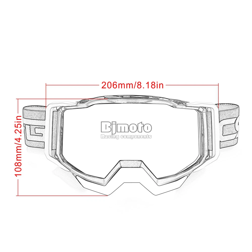 BJMOTO бренд 100% мотокросс очки Лыжный спорт глаз Ware MX Off Road шлемы Gafas для мотоцикла ATV DH MTB