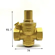 DN20 3/" BSPP Женский латунь Давление рельеф Vavle безопасности Регулируемый большой-тело Ширина 74 мм Макс 16Bar