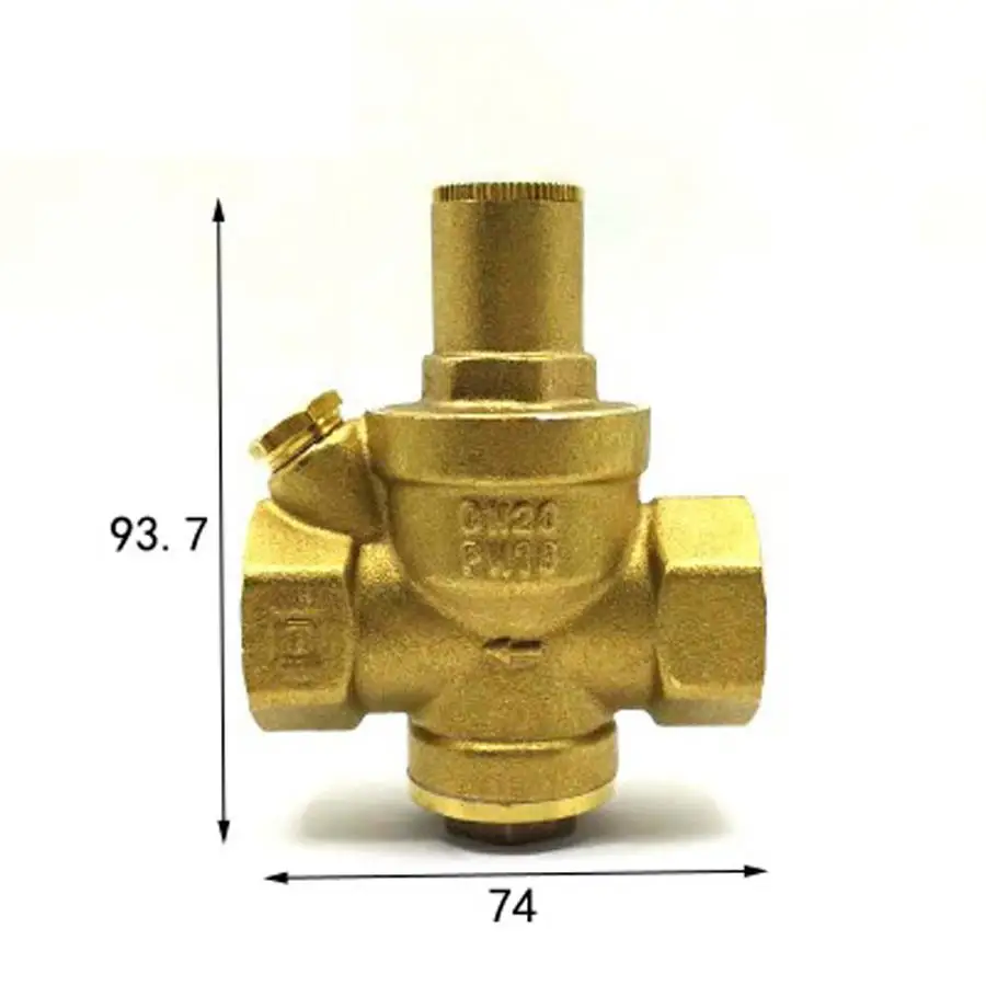 DN20 3/4&quot BSPP Female Brass Pressure Relief Vavle Safety Adjustable Big-Body Width 74mm Max 16Bar | Обустройство дома