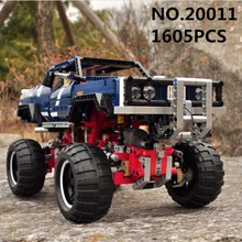 Technic 20011 1605 шт супер классика Ограниченная серия внедорожников 41999 наборы модельных строительных комплектов блоки кирпичи игрушки