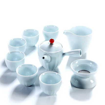 

Teapot Teacup Set ceramics Chinese kung fu teapot cups six gentlemen Simple Japanese style tea ceremony home office