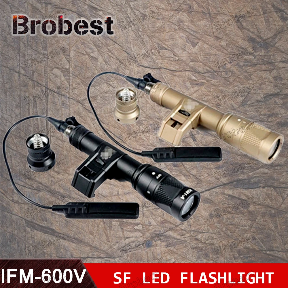 

Tactical Airsoft M600V Dual Output LED SCOUT Light Gun Weapon Light Outdoor Hunting Rifle Flashlight