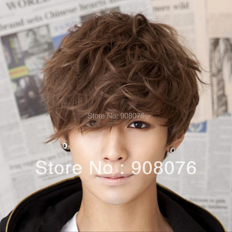 Best Selling Male Handsome Short Curly Hair Fluffy Non Mainstream