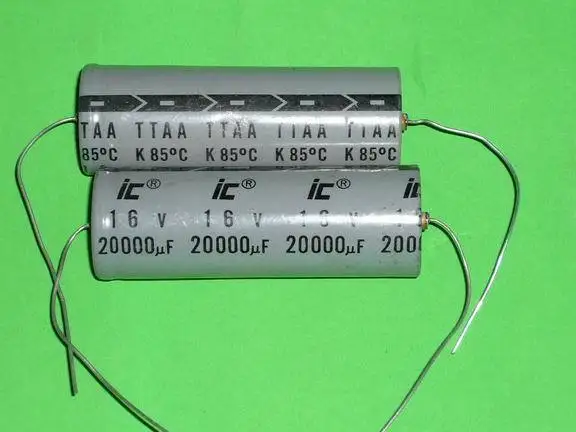 

[SA]IC Italian enthusiast axial electrolytic 20000UF / 16V filament filter to do the best--10pcs/lot