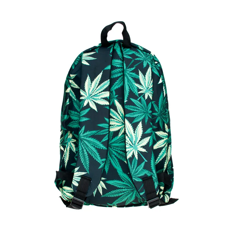 Mallrat черный сорняк 3D печать Vogue рюкзак Для женщин Mochilas Mujer Mochila школьный для