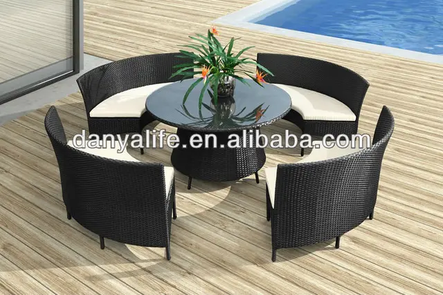 Dyds D544a Wicker Garden Patio Dinning Set Rattan Outdoor Restaurant Dyds D544a Wicker Garden Patio Dinning Set Rattan Outdoor Restaurant Table Chair Cane Cafe 4 Seats Round