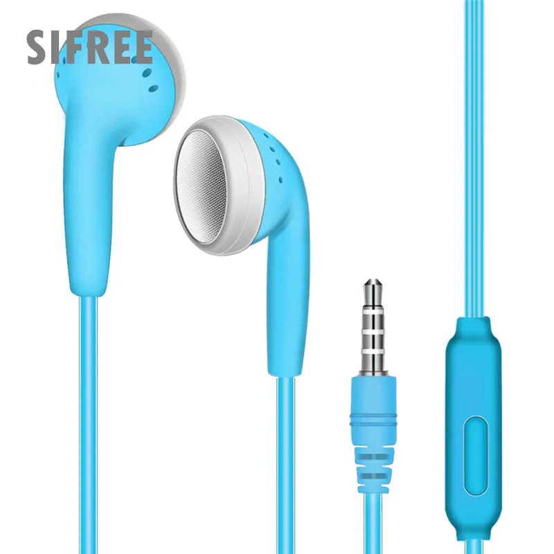 Проводное управление Высокое качество стерео наушники Hifi тяжелый бас наушники музыка стерео гарнитуры 6 цветов для Xiaomi huawei iphone - Цвет: blue