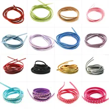 Лидер продаж 100 см из искусственной замши на плоской подошве 3/8 мм корейский бархат кожаный шнур Строка Веревка нить кружево ювелирных изделий для Чокер "сделай сам" Цепочки и ожерелья