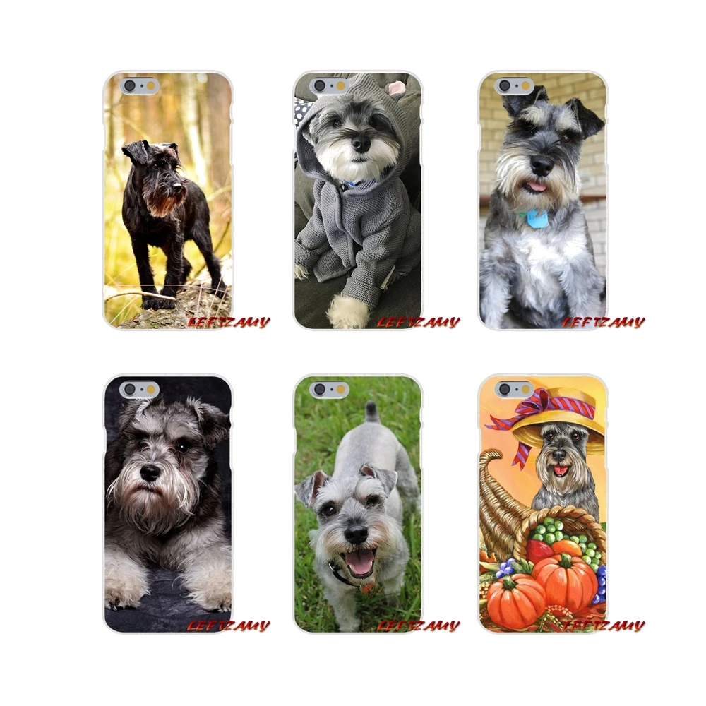 

For Motorola Moto G LG Spirit G2 G3 Mini G4 G5 K4 K7 K8 K10 V10 V20 V30 cute dog Miniature Schnauzer Accessories Phone Cover Bag