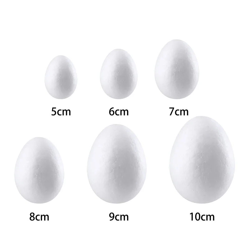 

10PCS/Lot Modelling Polystyrene Styrofoam Foam Egg Ball White Craft Balls For DIY Christmas Party Decoration Supplies Gifts B