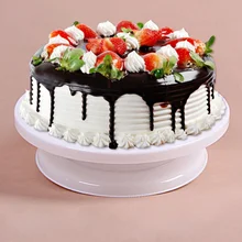 30 см круглый пластик Украшение Тортов стол проигрыватели бытовой легкий может вручную вращаться крем стол принадлежности для приготовления кондитерских изделий