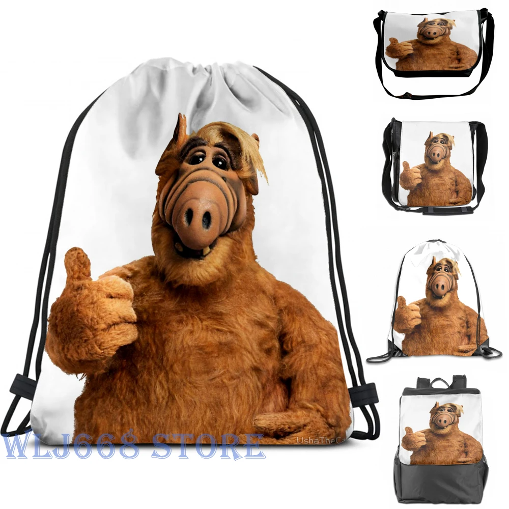 

Funny graphic print shoulder Bags women Alf (4) Single shoulder backpack travel for men Gym Bag