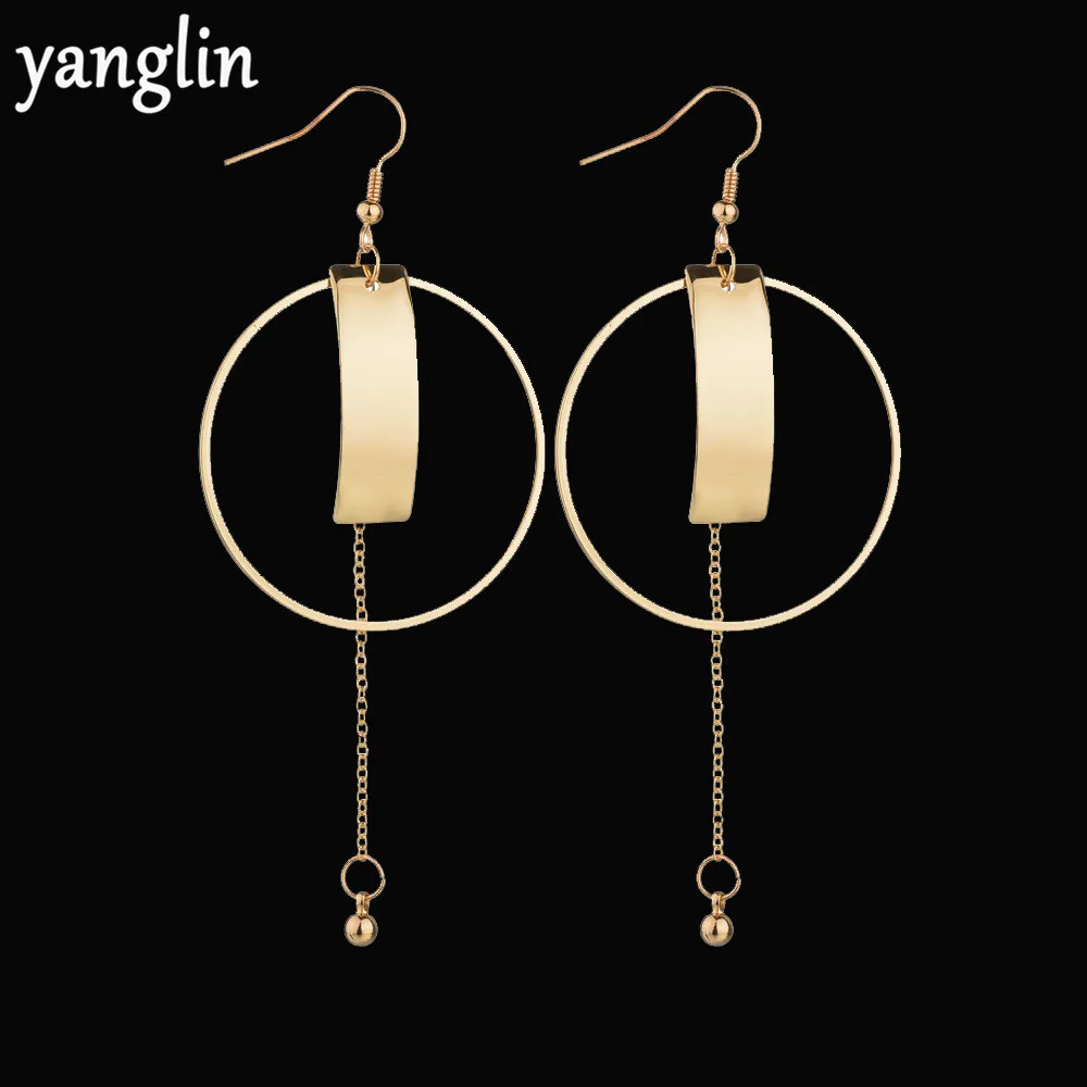 Korean Style Women Earrings Jewelry Accessories Geometric Square Metal