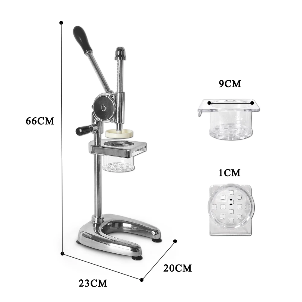 GZZT Aliminum Alloy Manual Potato Ships Squeezer French Fries Cutters Machine Fried Potato Chip Squeezers Long 30cm Easy Clean