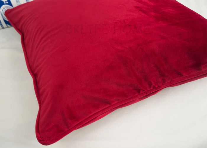 Тюбик дизайн красный бархат наволочка Мягкий Чехол на подушку наволочка без набивки